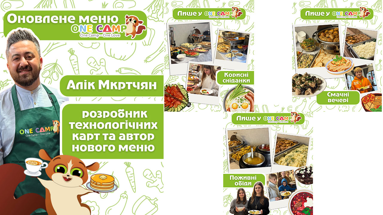 Алік Мкртчян розробив оновлене меню для OneCamp